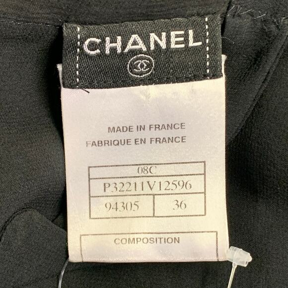 Cruise Size S Black Silk Pleated Sleeveless Knee Length Cocktail Dress - Picture 10 of 11